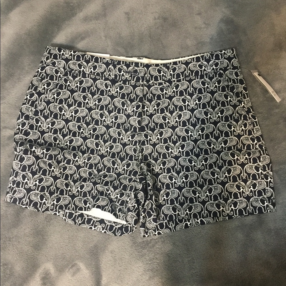 Elephant print shorts